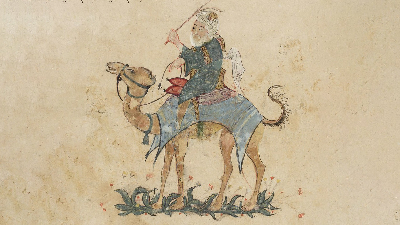 Ибн Батутта на верблюде. Фото: https://ru.wikipedia.org