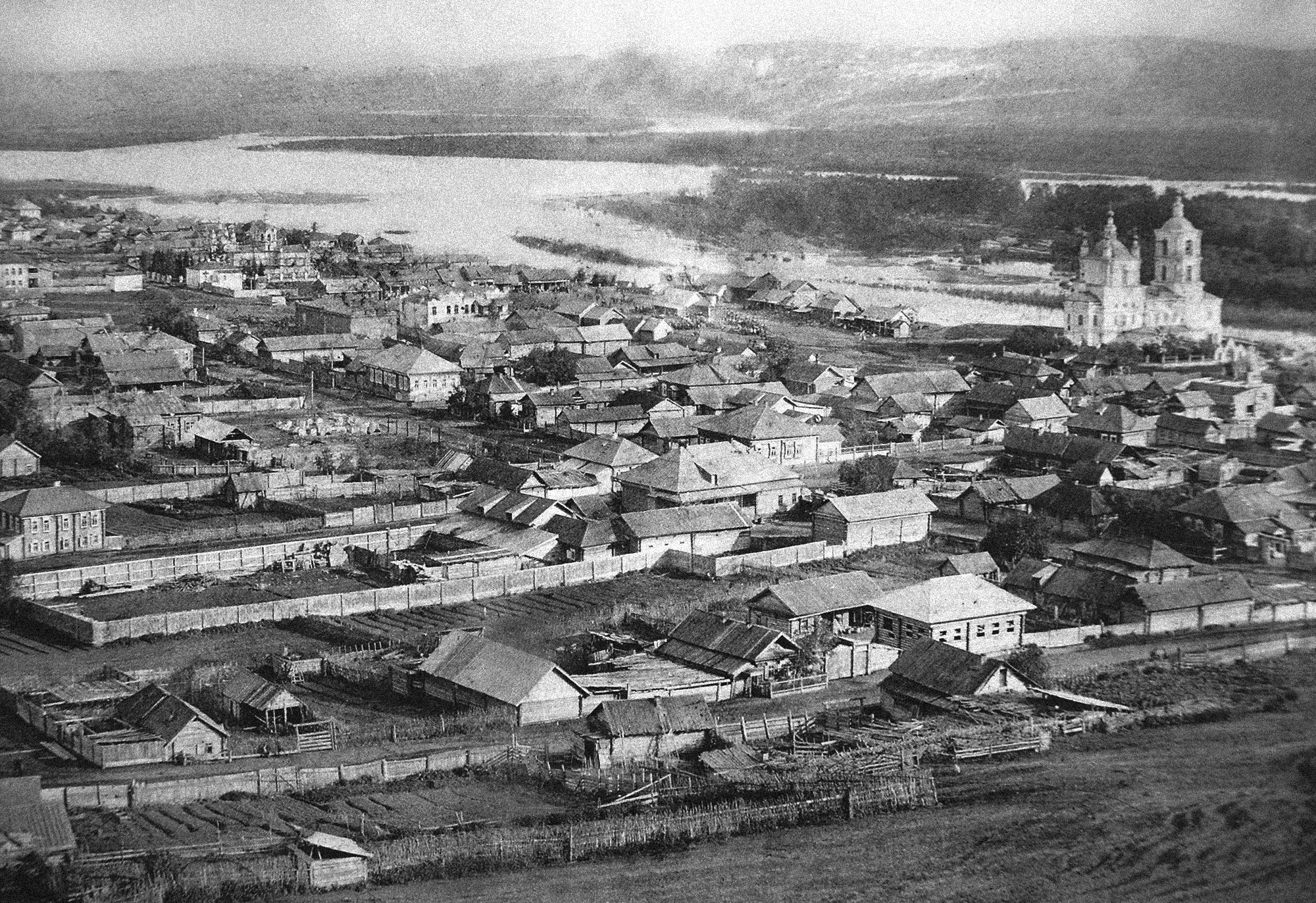 Панорама старого Кузнецка. Фото: pastvu.com