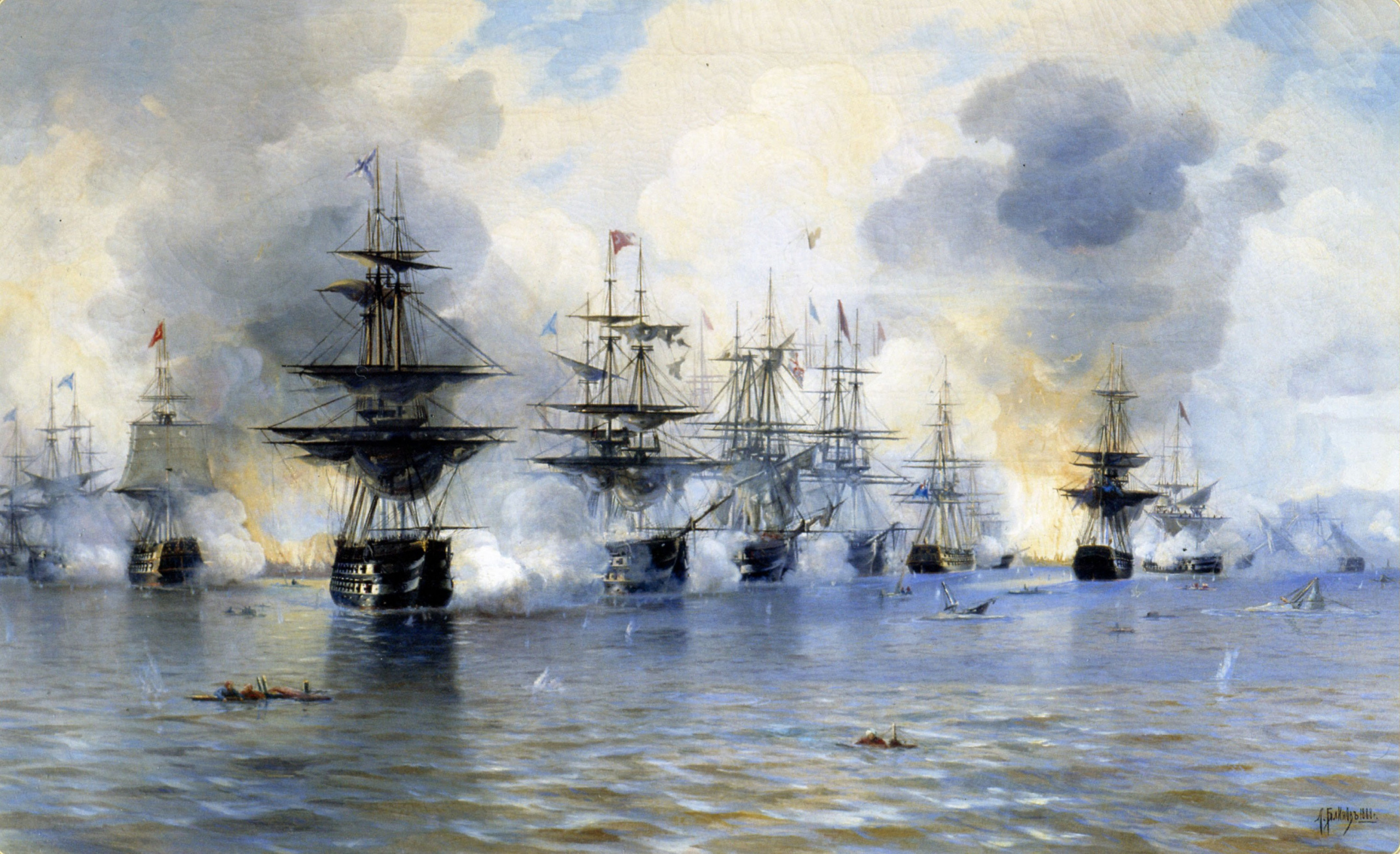 Леонид Блинов. Наваринское сражение. Фото: wikipedia.org