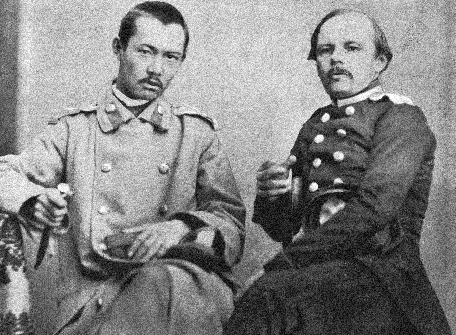 Ф. Достоевский и Ч. Валиханов. Семипалатинск. 1858 год.Фото_wikipedia.org