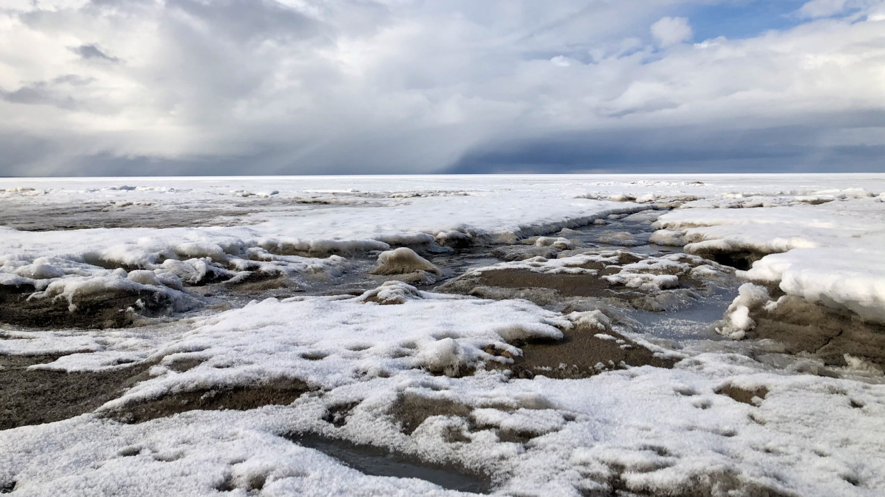 Таяние вечной мерзлоты. Фото: Наталья Грабаренко, участник конкурса РГО «Самая красивая страна»