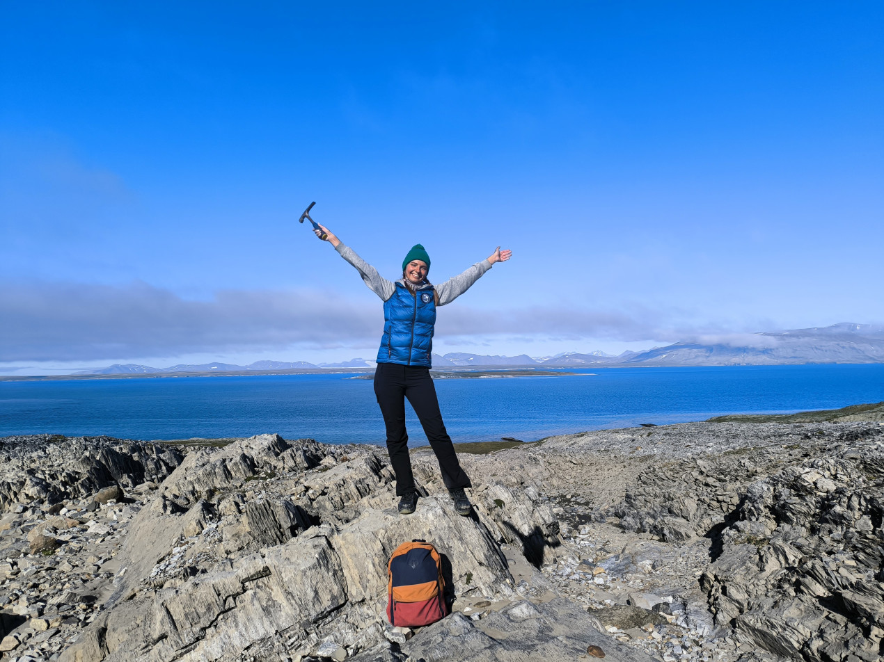 Надежда Андреева во время экспедиции на остров Северный архипелага Новая Земля. Фото из личного архива