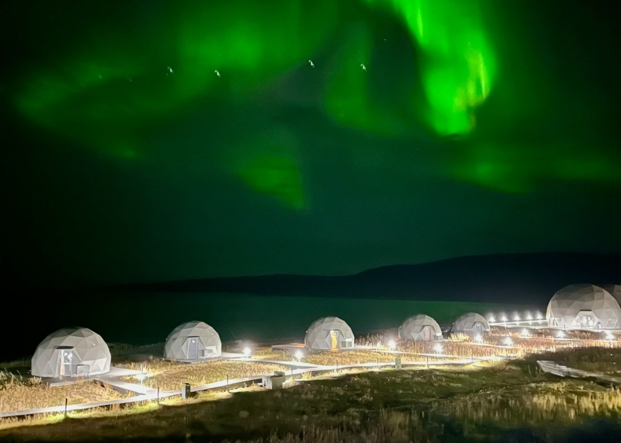 Северное сияние. Фото: vk.com/whalecoast