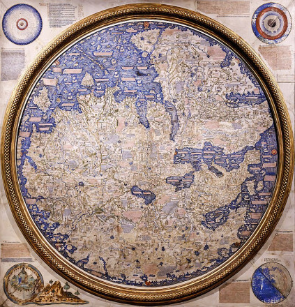 Fra Mauro's map. Photo: Galileo Museum https://mostre.museogalileo.it/framauro/en/interactive-exploration/the-parts-of-the-world/rossia.html