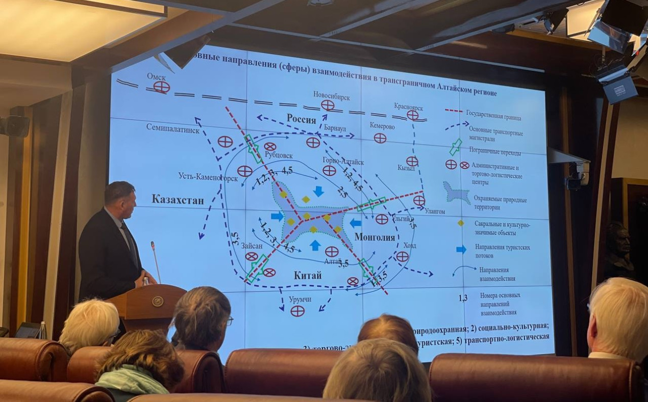 Профессор кафедры экономической географии и картографии Алтайского государственного университета Александр Дунец. Фото: пресс-служба РГО