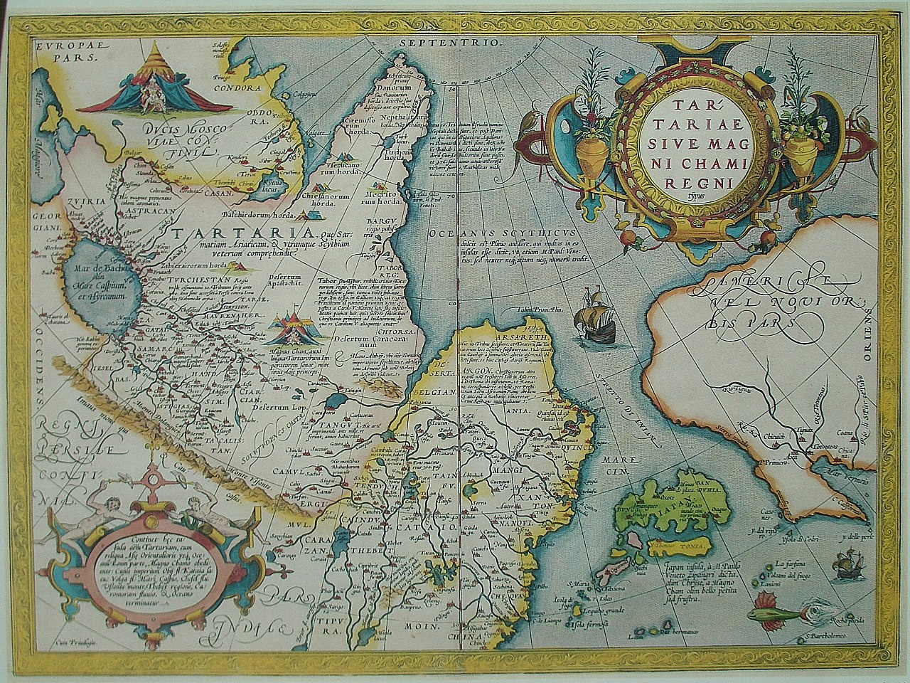 Карта Тартарии из Зрелища Круга Земного Абрахама Ортелиуса. Источник: wikipedia.org