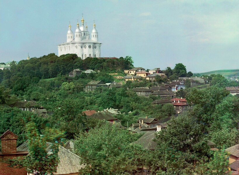 Смоленск. Успенский собор с востока. 1911 г. Смоленская область Сергей Михайлович Прокудин-Горский