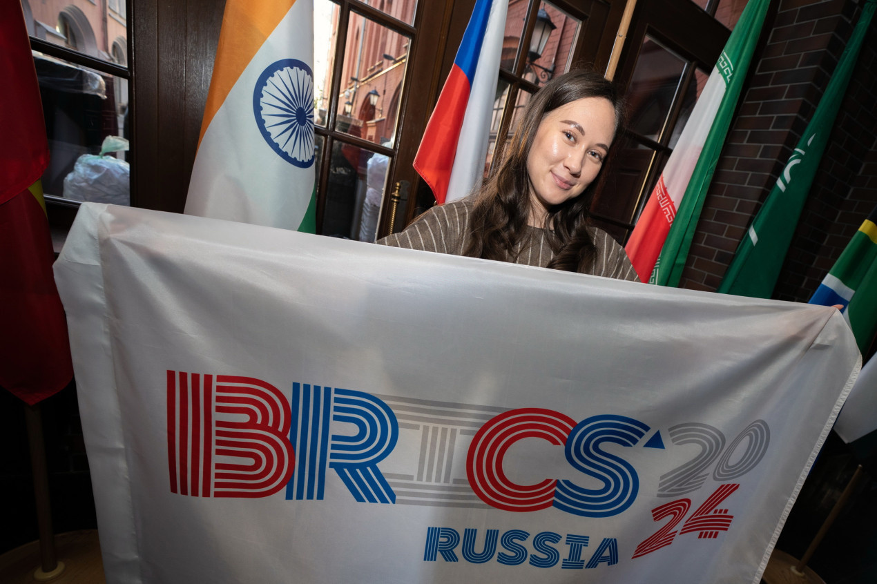 Celebration of BRICS Geographer's Day at the Headquarters of the RGS in Moscow on August 18, 2024. Photo: Vladimir Neskoromny / RGS press service