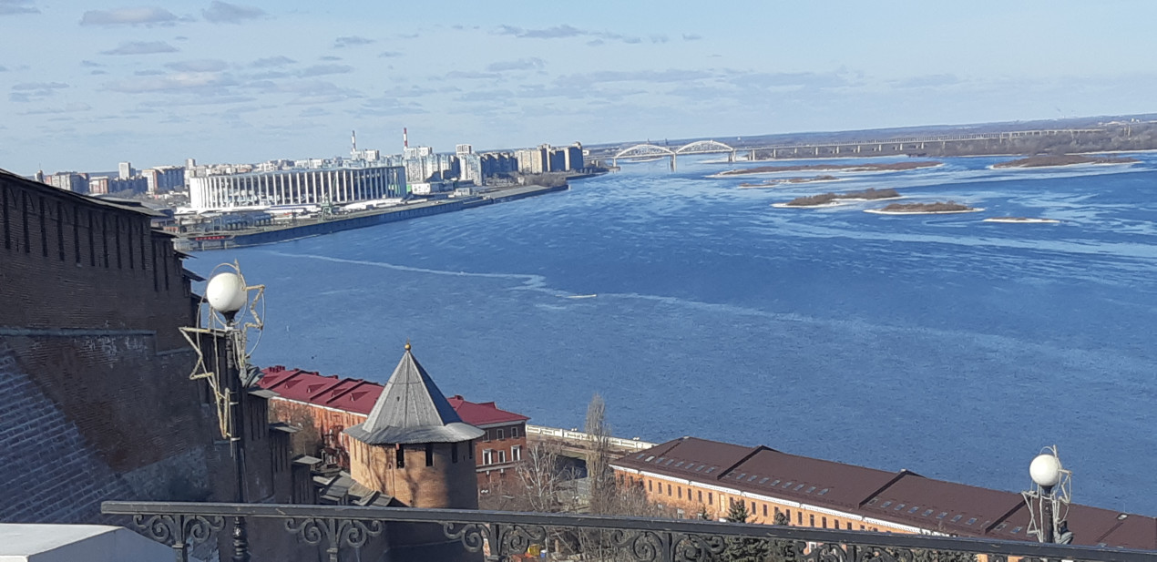 Зона слияния Волги и Оки -  Нижегородская Стрелка. Фото: Станислав Ермаков