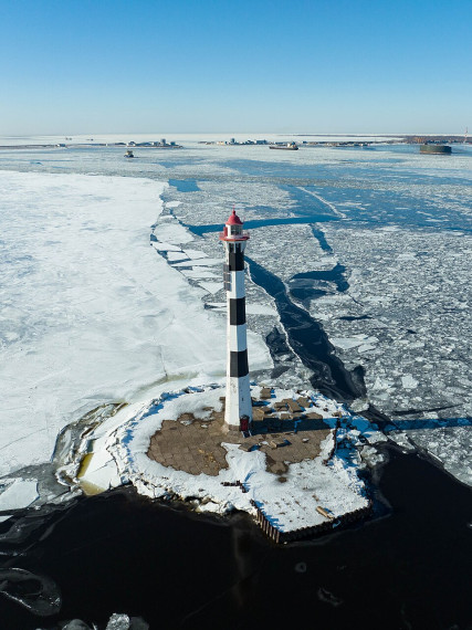 Задний маяк створа Морского канала. Фото: Николай Булыкин