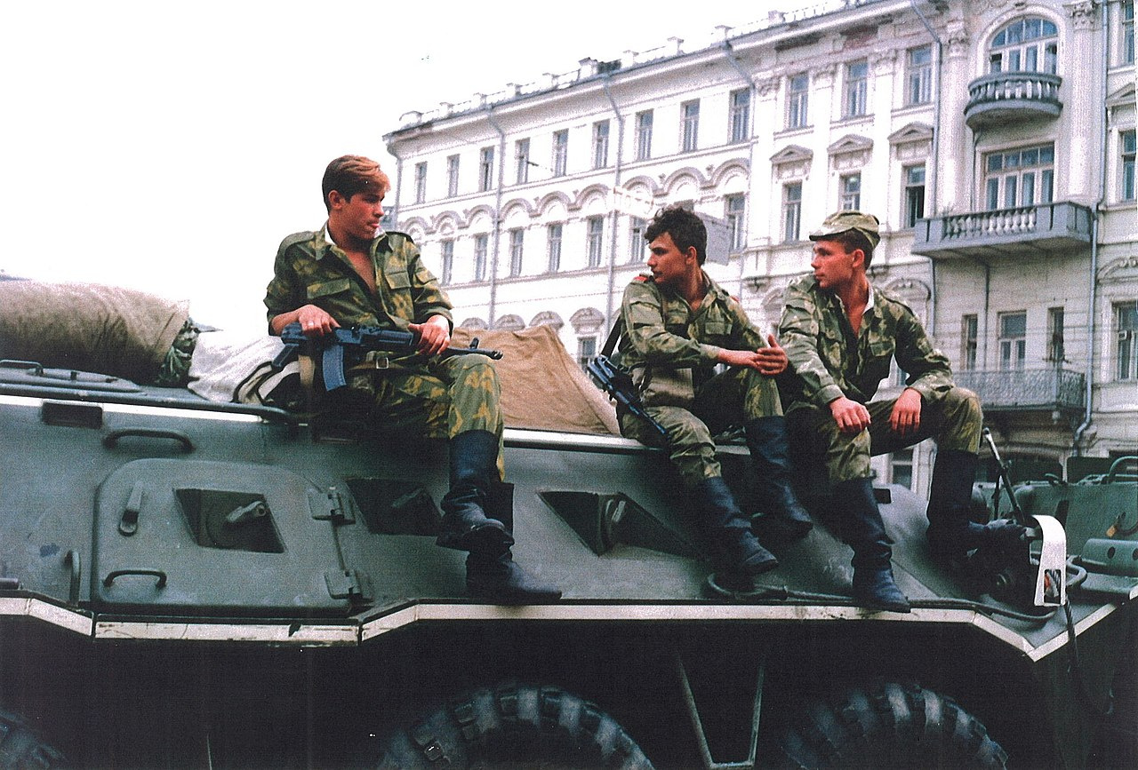Танки в Москве. Август 1991. Фото: wikipedia.org/Tove Knutsen