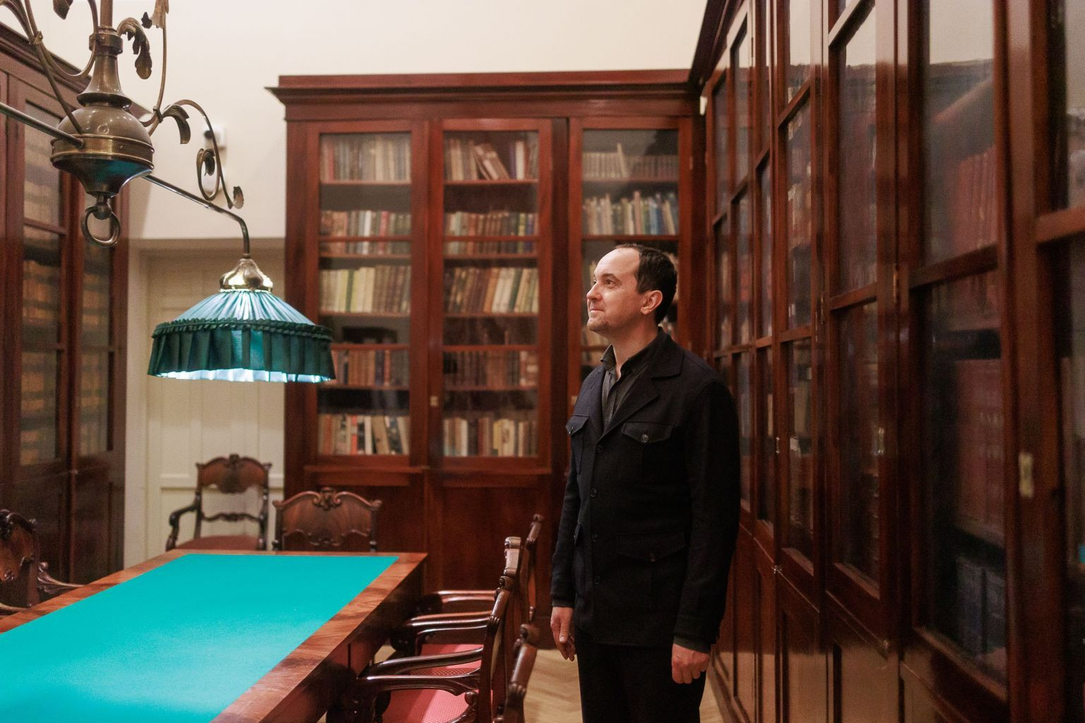 Визит Ильи Чукалина в Штаб-квартиру Русского географического общества. Фото: Ольга Семенова / пресс-служба Штаб-квартиры РГО в Санкт-Петербурге