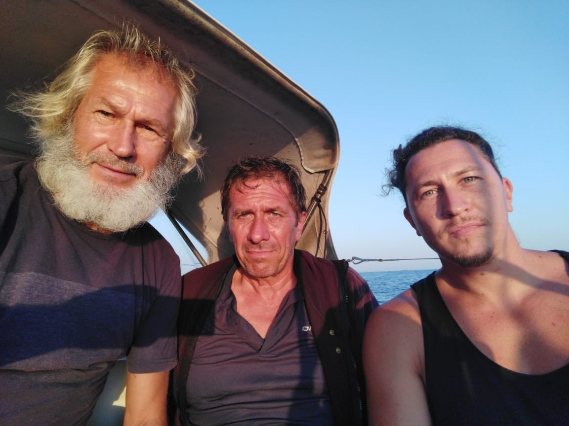 Evgeny Kovalevsky, Stanislav Berezkin, Mikhail Mezavtsov. Photos of the expedition participants