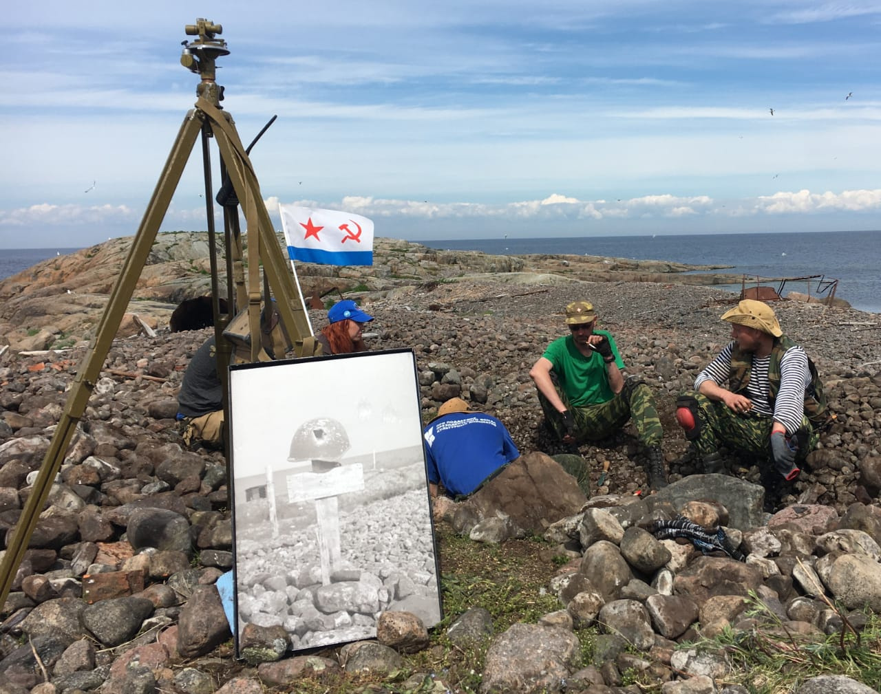 Раскопки на острове Соммерс. Фото предоставлено участниками экспедции