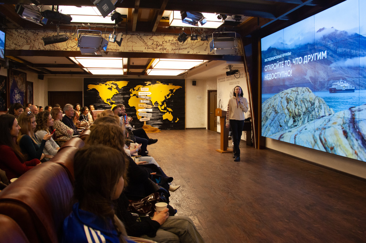 Presentation of new cruise destinations of the “Vodohod” company. Photo: Anna Yurgenson / RGS press service 