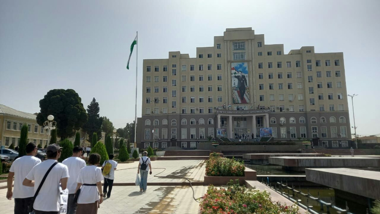 The building of Kulob State University Named after A. Rudaki. Photo provided by the participants of the expedition
