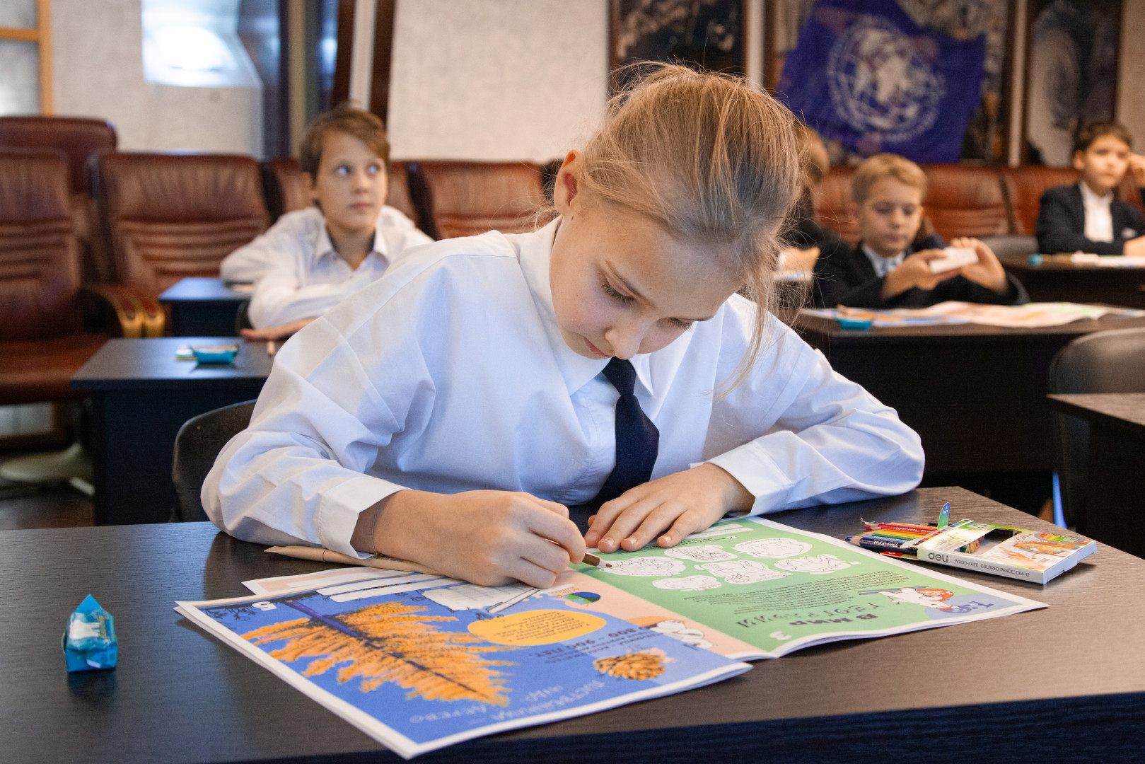 «День географии в школе» в Штаб-квартире Русского географического общества в Москве. Фото: Анна Юргенсон/пресс-служба РГО