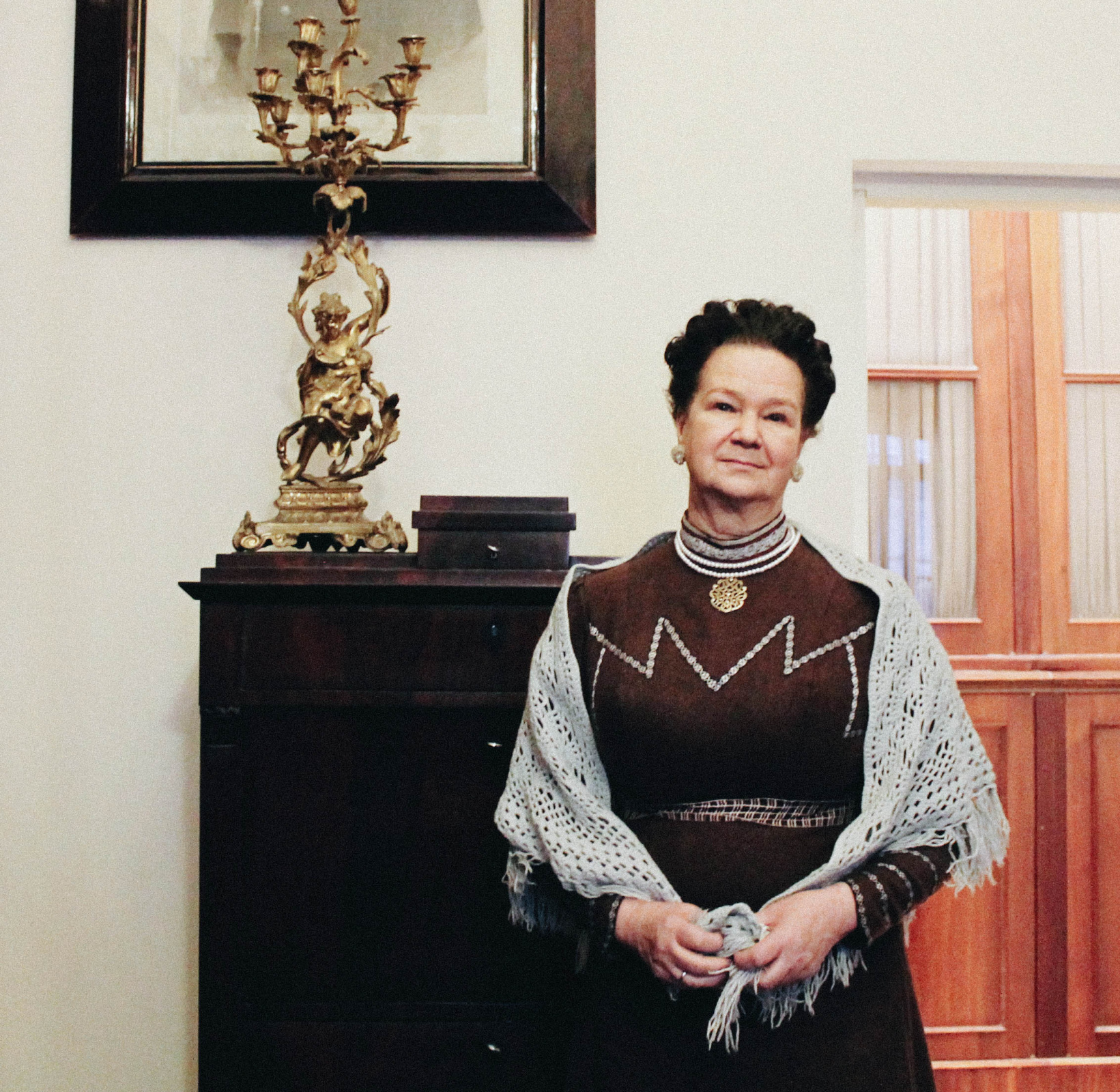 Мария Матвеева в Научном архиве РГО. Фото из личного архива