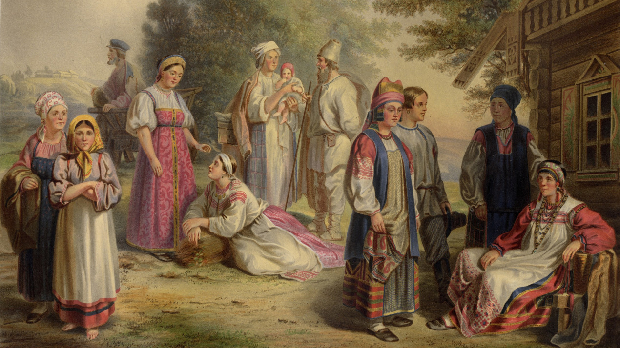 Рисунки Паули из альбома «Этнографическое описание народов России». Фото: Научный архив РГО 