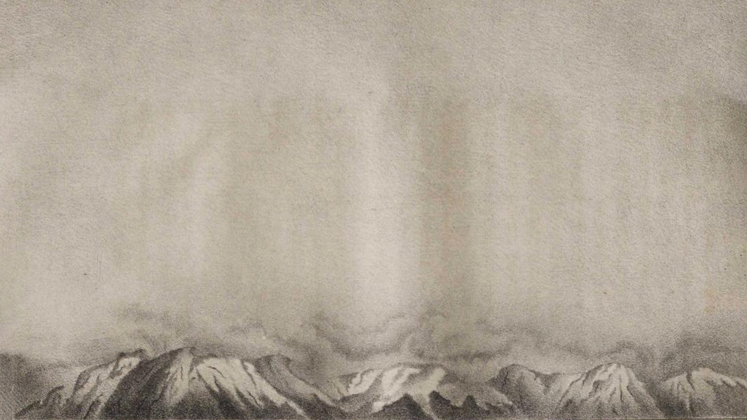 Зарисовка местности из экспедиции Анжу к Северному Ледовитому океану. Фото: https://rusneb.ru