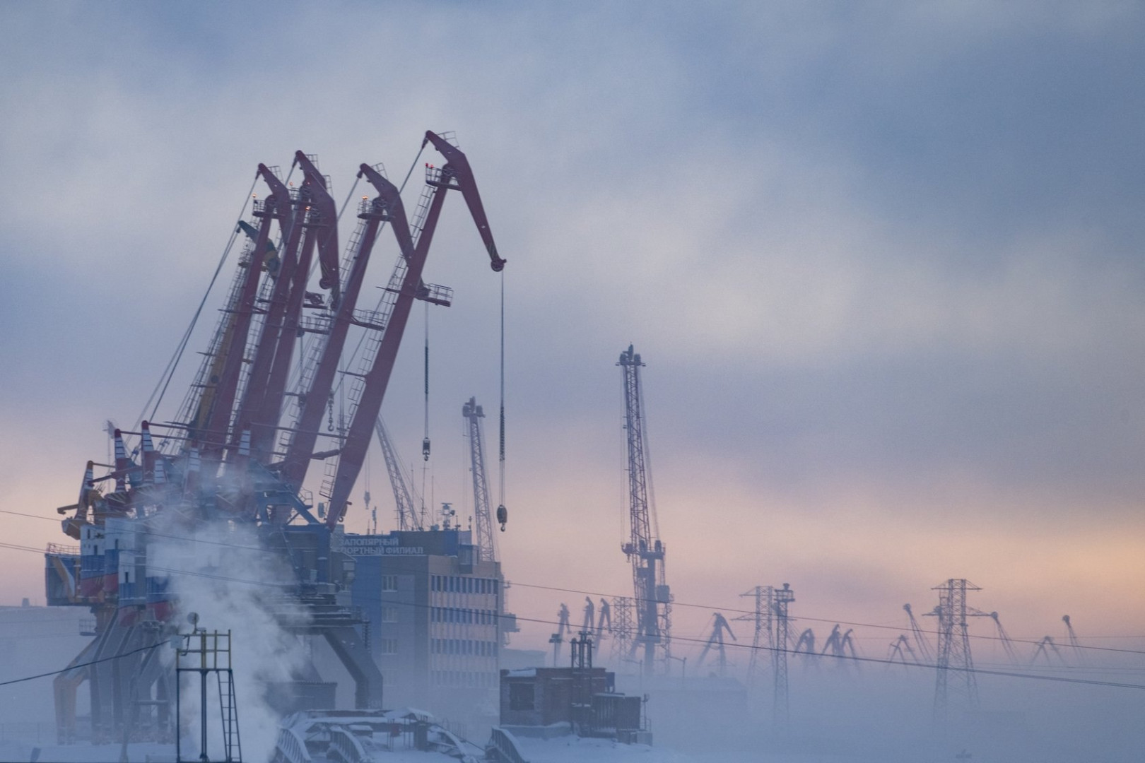 The Arctic seaport of Dudinka. Photo: Denis Gaskov / Krasnoyarsk Regional Branch of the RGS