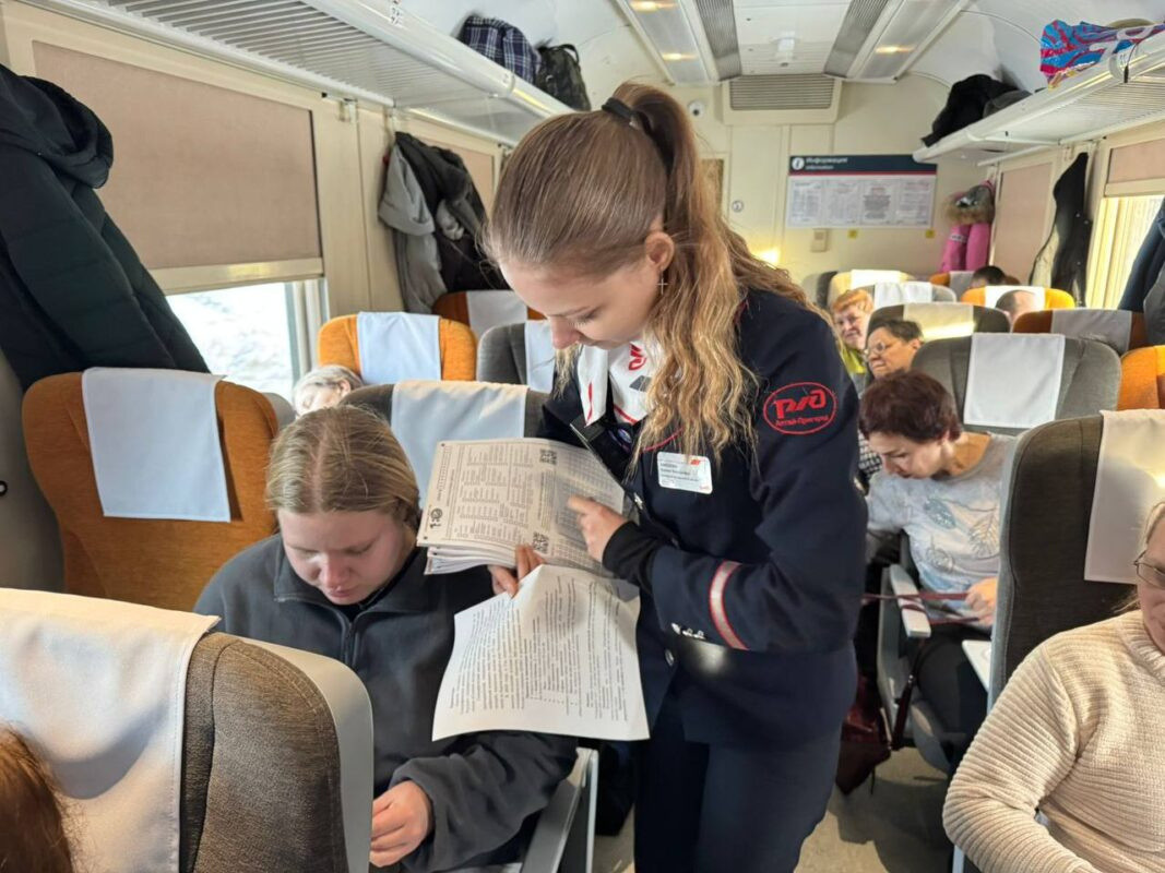 The Geographical Dictation on the “Steppe Express” train in the Altai Territory. Photo: OAO "Russian Railways"