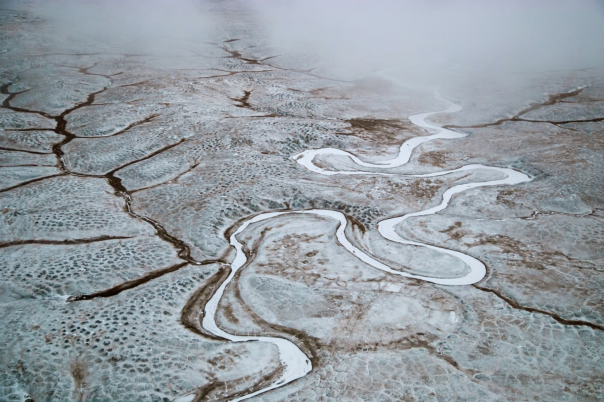 Река Малакатын на полуострове Кигилях острова Большой Ляховский. Фото: wikipedia.org/Борис Соловьев
