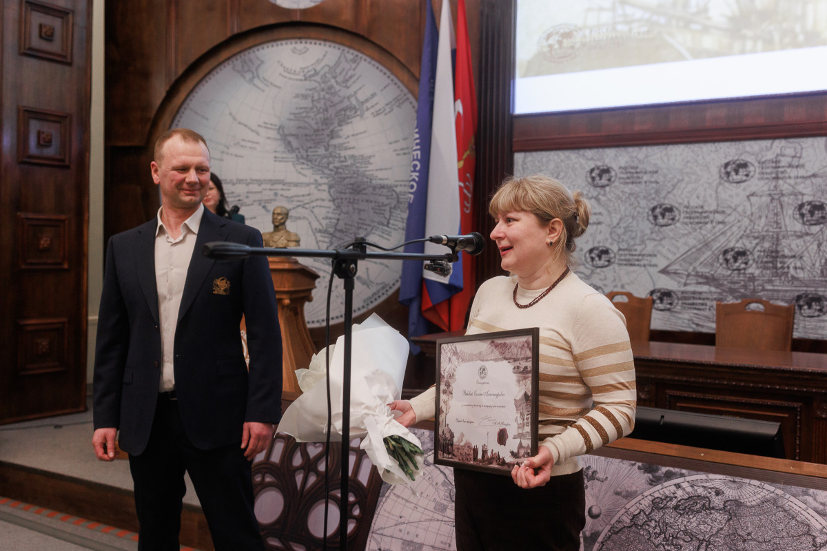 Оксана Рябова. Церемония вручения. Фото: Ольга Семенова