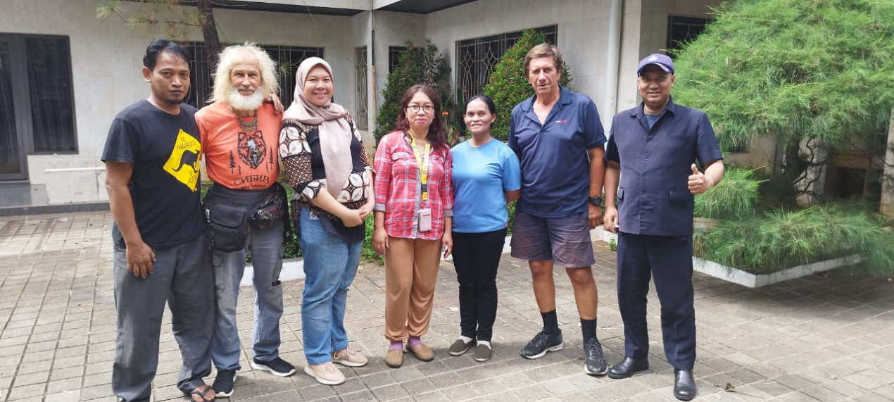 In Jakarta. Photos of the expedition participants