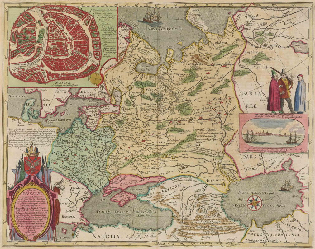 Карта Гесселя Герритса 1613 г. Предоставлено О.А.Красниковой
