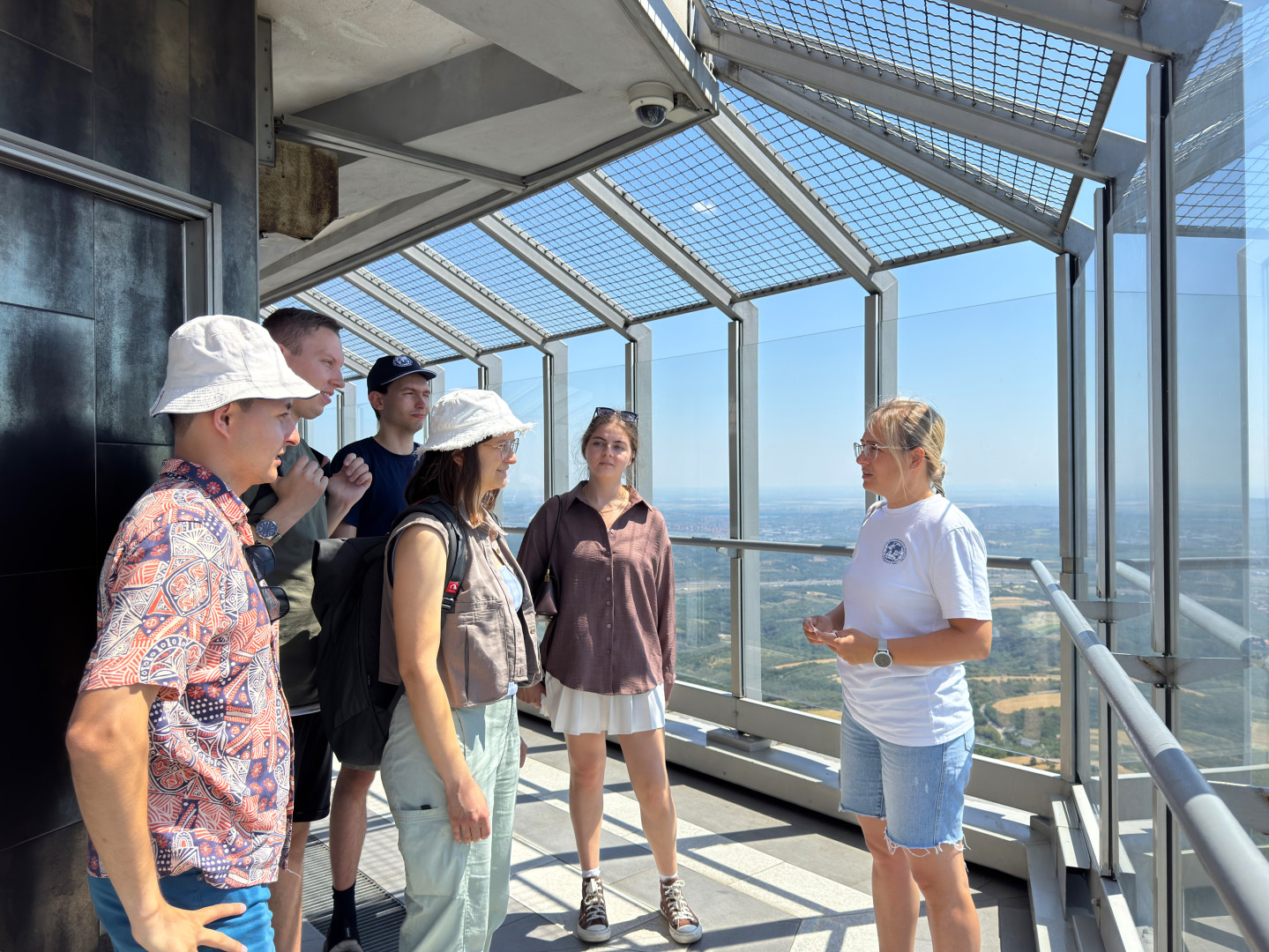 On the Avala Tower. Photo: RGS press service