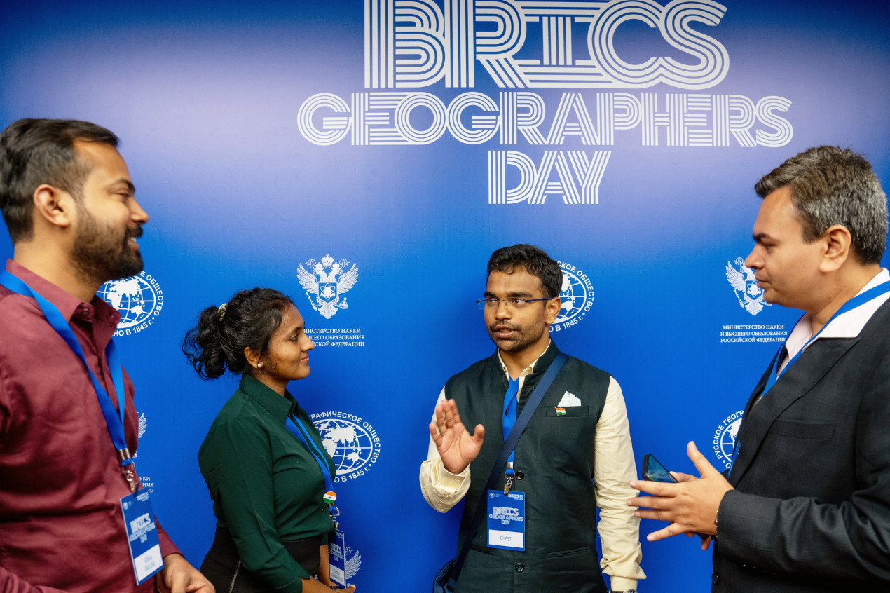 Celebration of BRICS Geographer's Day at the Headquarters of the RGS in Moscow on August 18, 2024. Photo: Vladimir Neskoromny / RGS press service