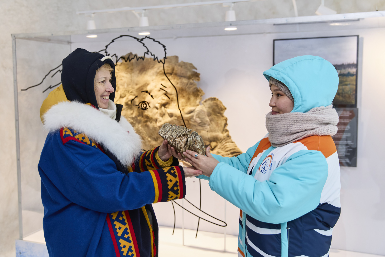 The RGS’s delegation at the Permafrost Museum. Photo: Sergei Polyukhov