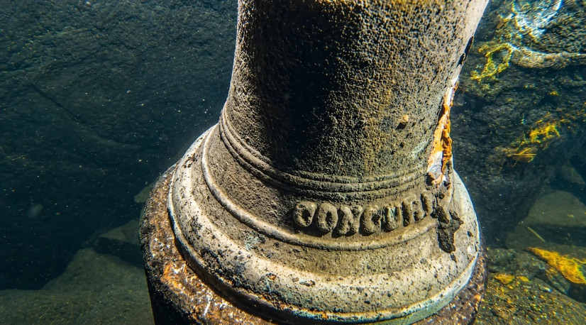 The ship's bell. Photo: UET, processed using ChatGPT 