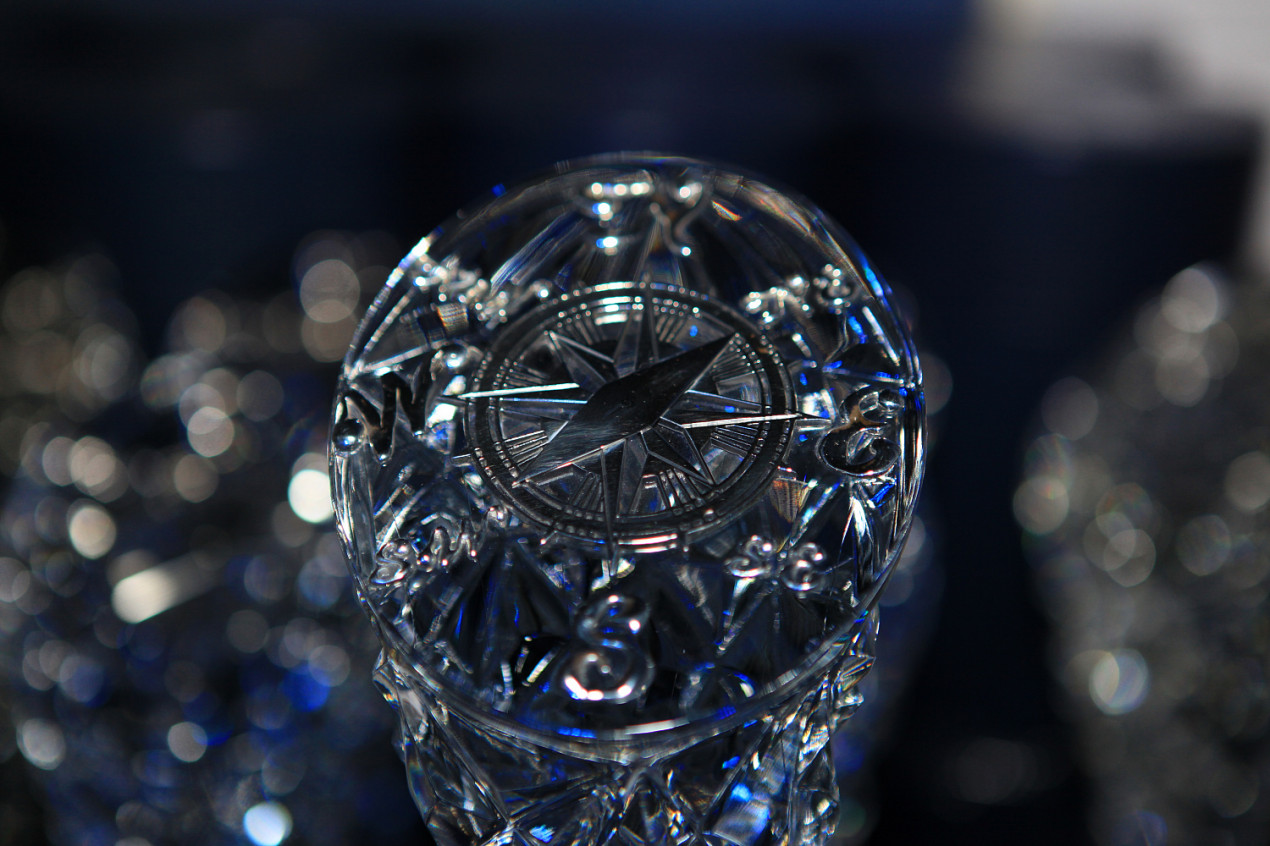 The National Crystal Compass Award has been presented since 2012 under the auspices of the RGS. Photo: National Crystal Compass Award