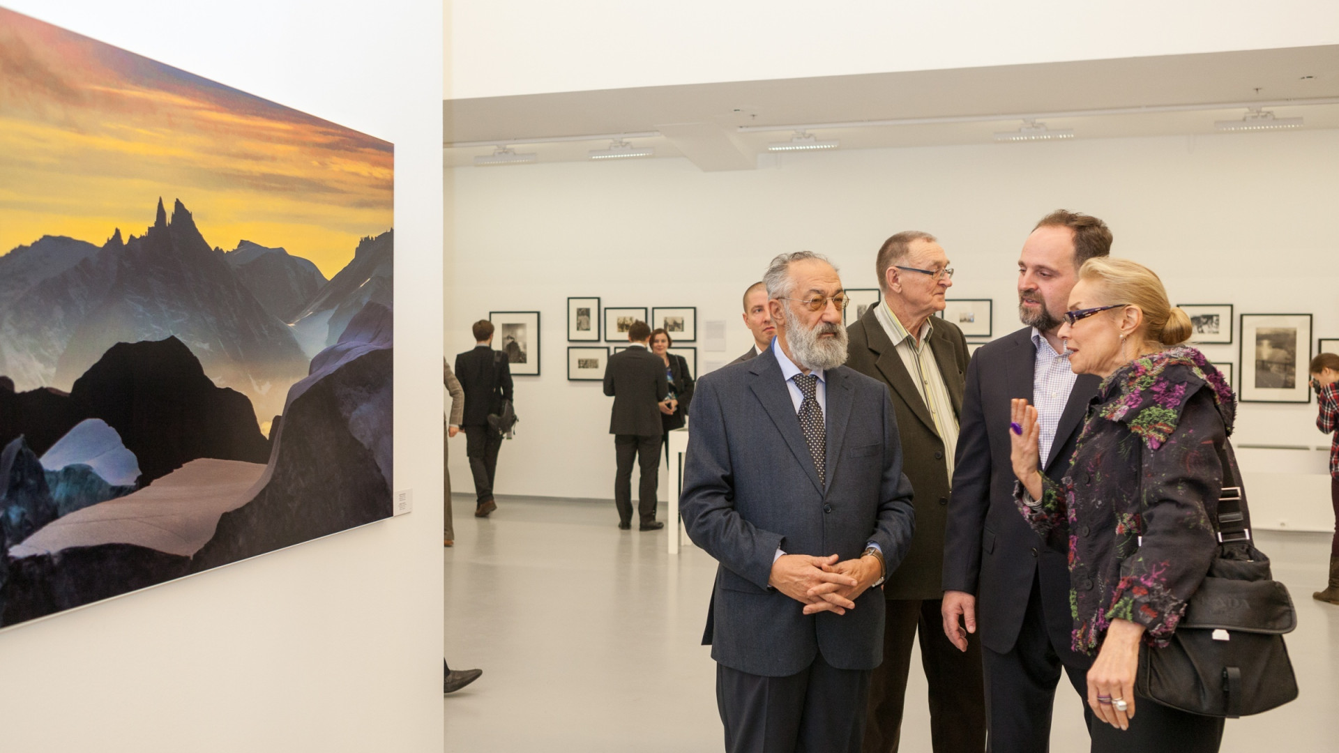 Artur Chilingarov and Sergey Donskoy at the Multimedia Art Museum