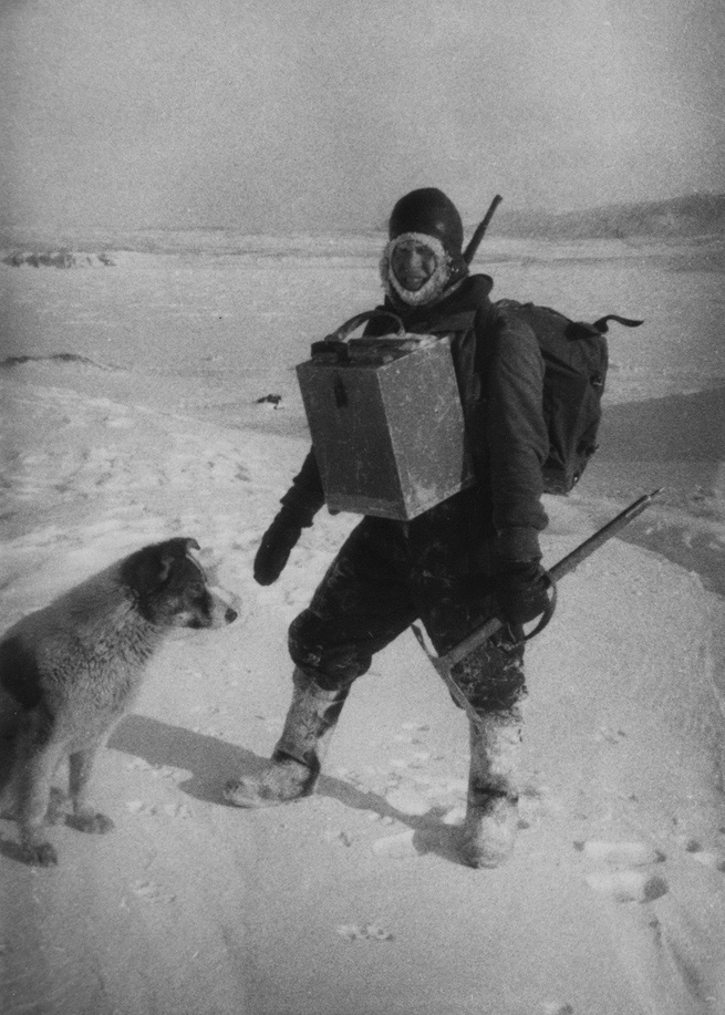 В.С. Корякин на Новой Земле, 1950-е гг. Снимок из архива семьи Корякиных