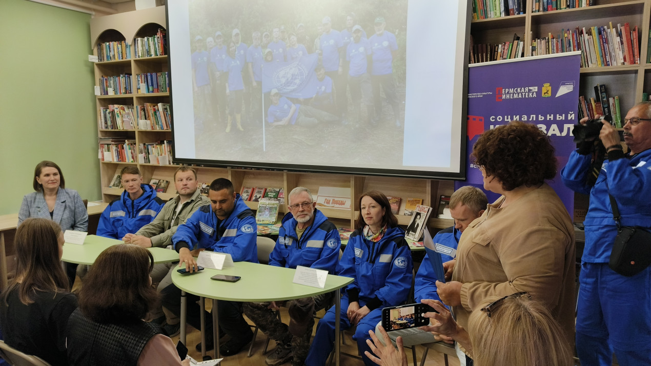 Пресс-конференция участников экспедиции «По следам Гофмана». Фото: Роман Фролов / Пермское краевое отделение РГО