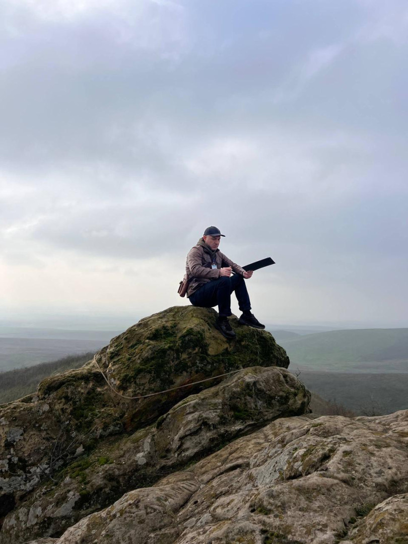 Participants of the Geographical Dictation at the "mountain" venue in Chechnya. Photo: Branch of the RGS in the Chechen Republic