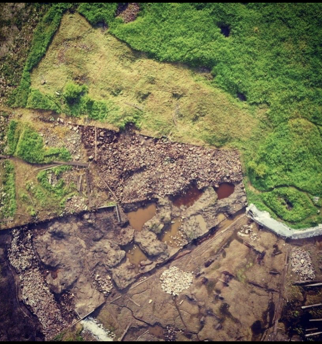 Вид на раскопки кургана Туннуг с высоты птичьего полета. Фото предоставлено Тимуром Садыковым 