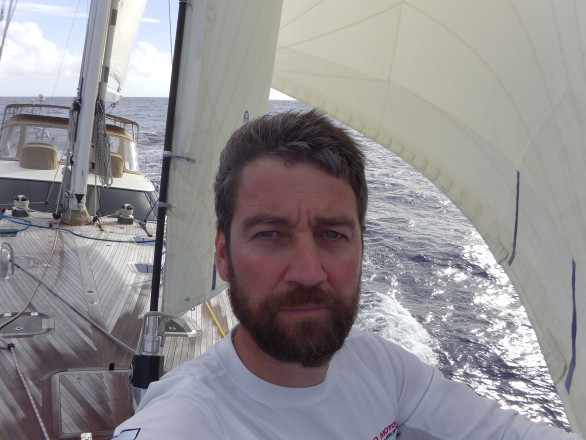 In the middle of the Atlantic. Photo from the personal archive of Oskar Konyukhov
