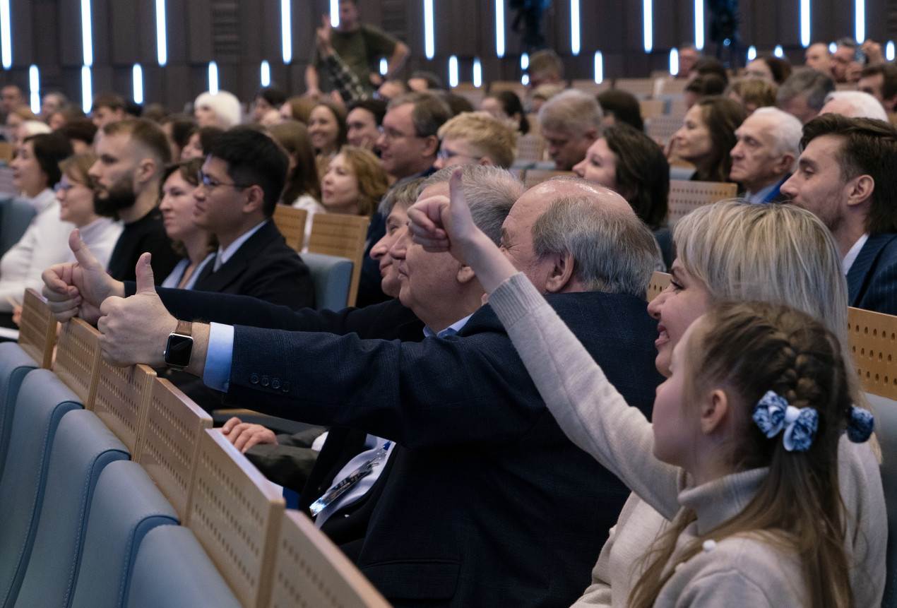 Participants of the Geographical Dictation. Photo: Anna Yurgenson / RGS press service