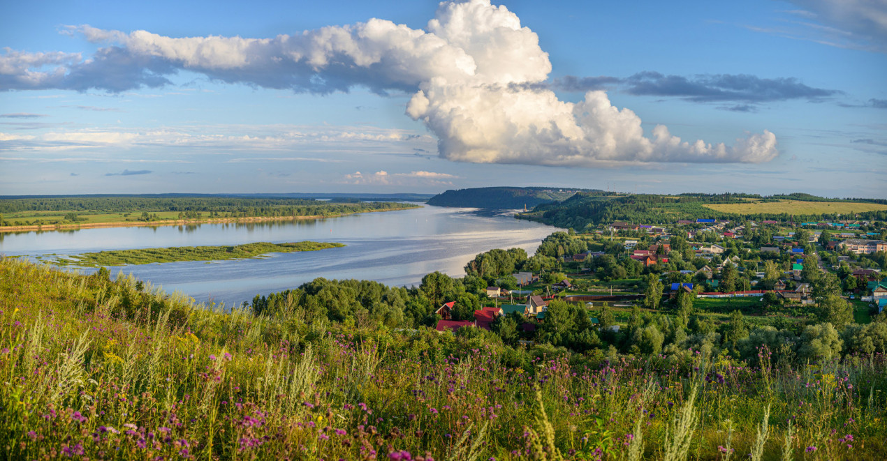 Вид на Каму в Сарапульском районе. Фото: Максим Старков, участник конкурса РГО 