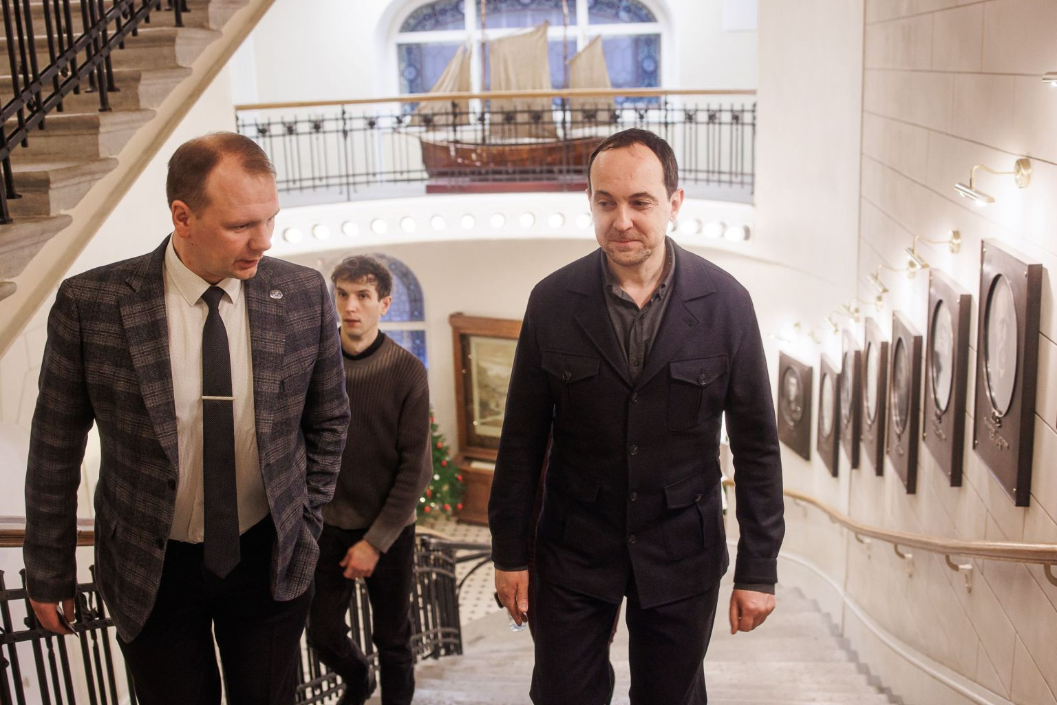 Визит Ильи Чукалина в Штаб-квартиру Русского географического общества. Фото: Ольга Семенова / пресс-служба Штаб-квартиры РГО в Санкт-Петербурге