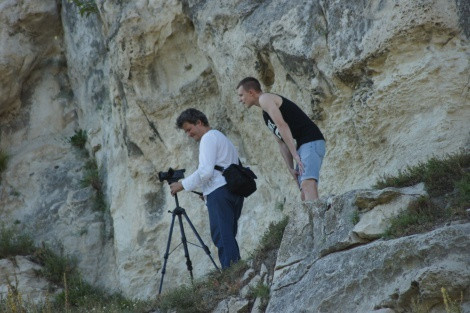 Filming of the project in Bakhchisarai in Crimea