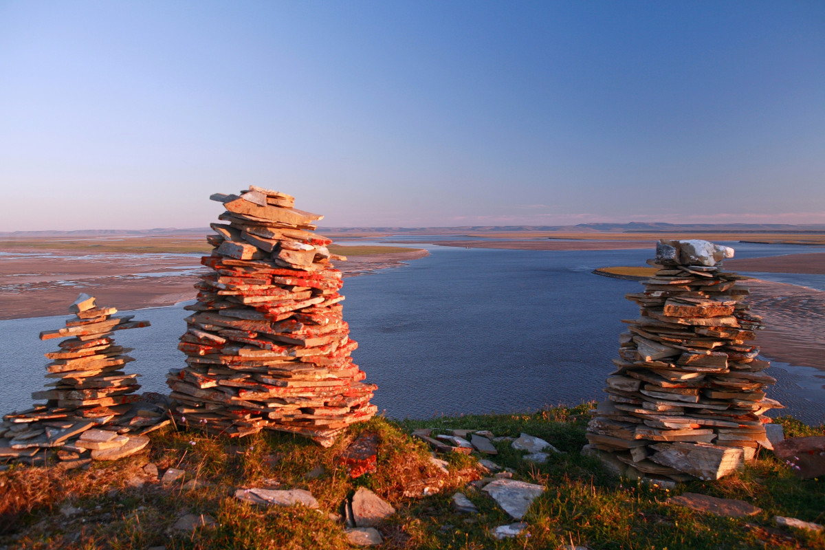 Дельта Лены с высоты острова Столб. Фото: В. Горбатовский