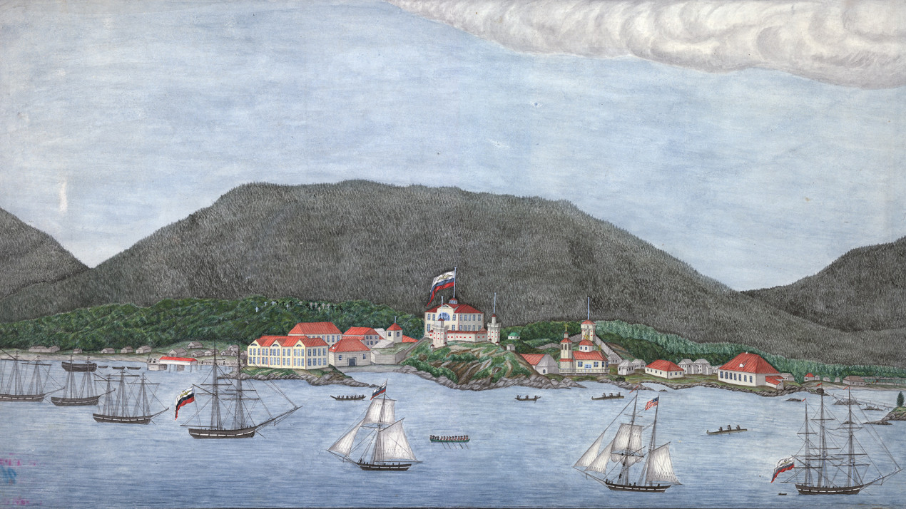 Столица Российско-американской компании в Ново-Архангельске. Фото: wikipedia.org