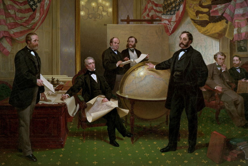 Emanuel Leutze. Negotiating the Alaska Purchase. Photo: wikipedia.org