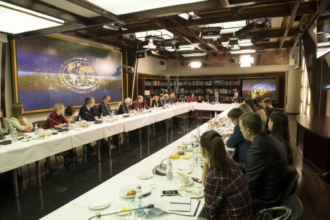 The meeting of the Media Club of the Russian Geographical Society (the 8th of February, 2017)