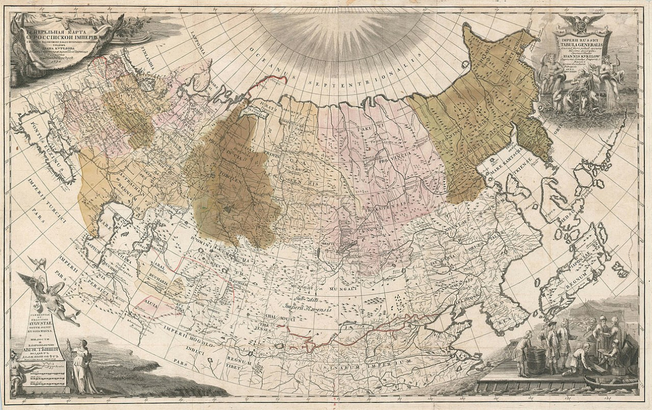Карта Российского государства. Иван Кирилов, 1734 год. Фото: wikipedia.org